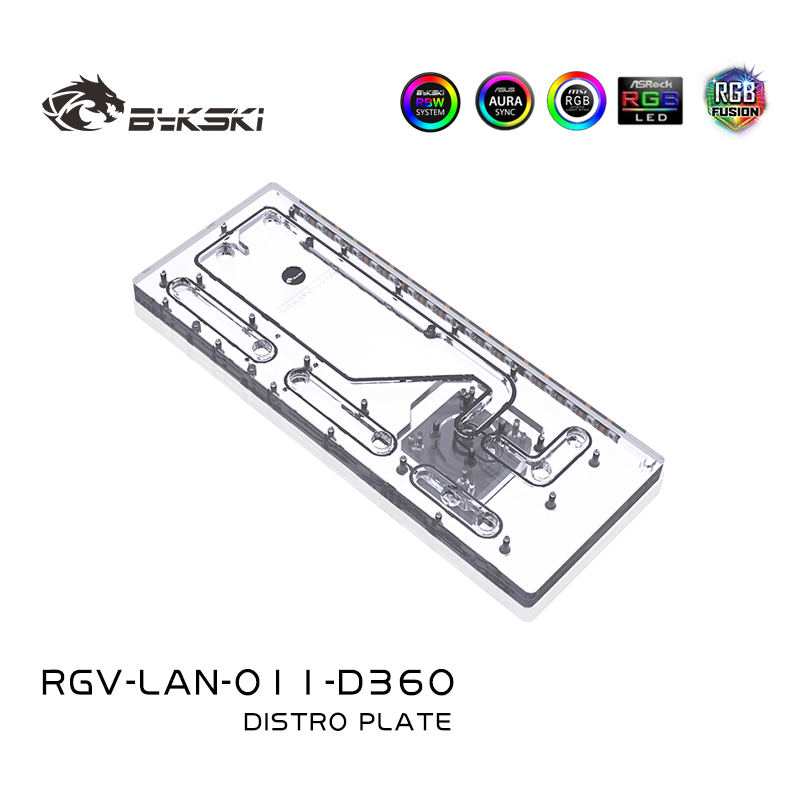 BYKSKI Distro Plate Acrylic Bo - Distro Plate Ddc Pump Combo recension och pris