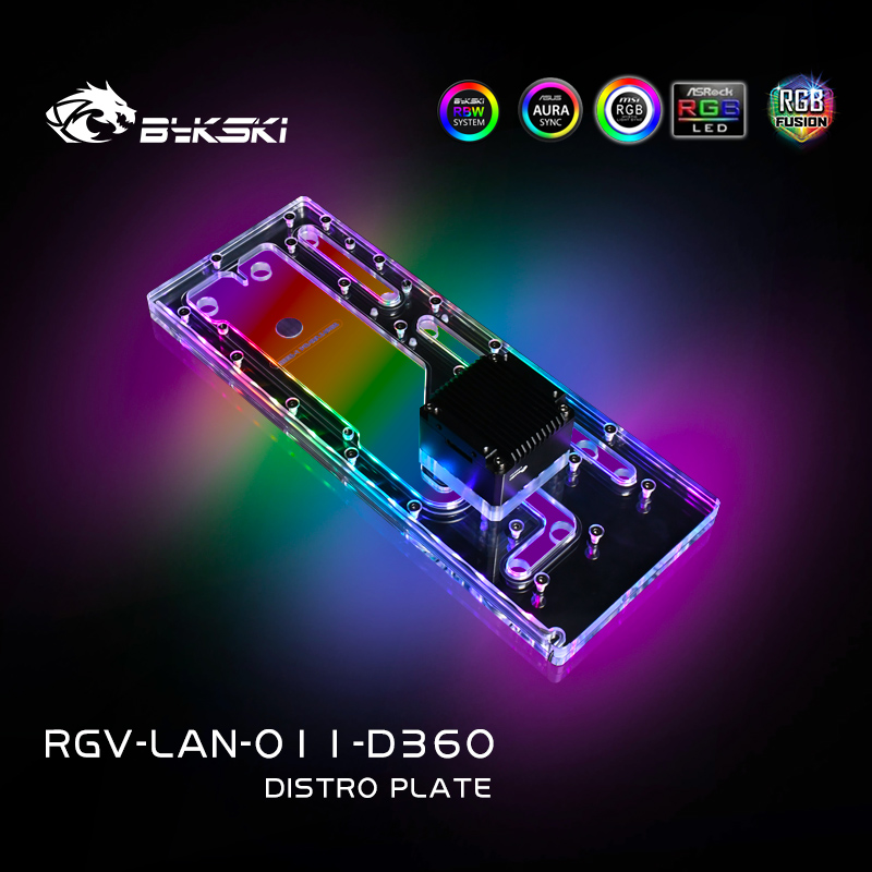 BYKSKI Distro Plate Acrylic Bo - Distro Plate Ddc Pump Combo recension och pris