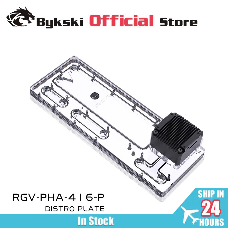 BYKSKI RGV-PHA-416-P Acrylic T - Distro Plate Ddc Pump Combo recension och pris