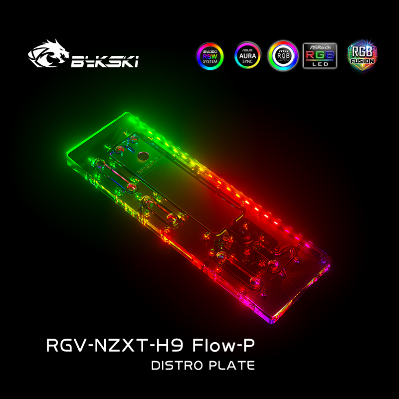 Bykski RGV-NZXT-H9 FIow-P Acry - Distro Plate Ddc Pump Combo recension och pris
