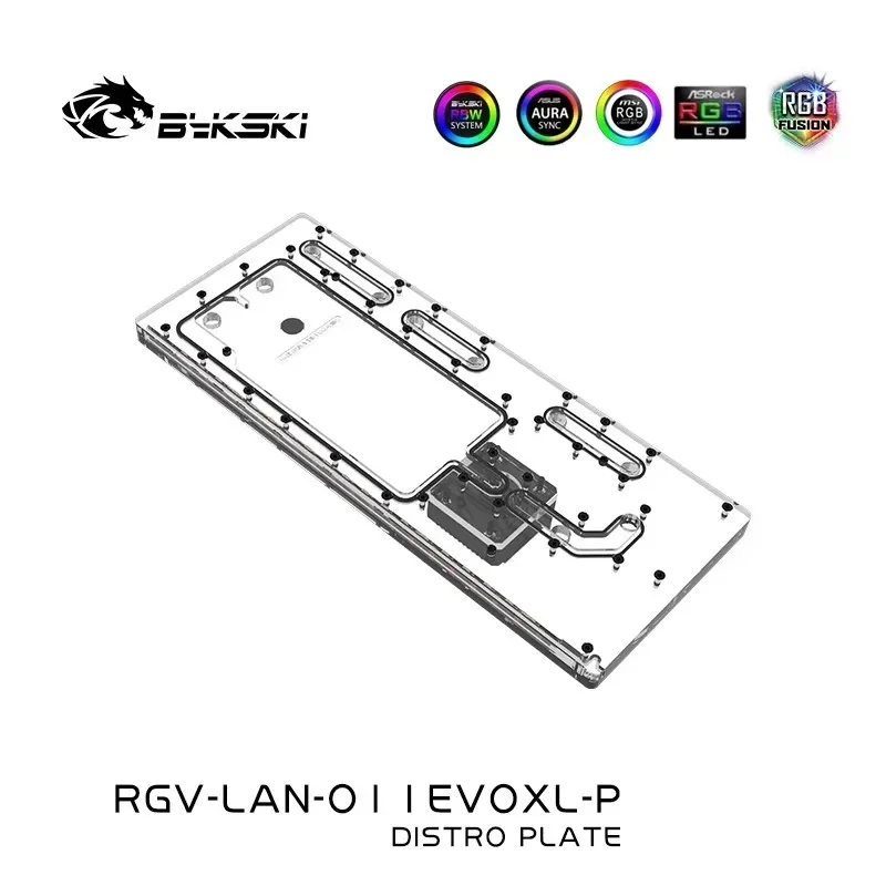 Bykski Acrylic Distro Plate /B - Distro Plate Ddc Pump Combo recension och pris
