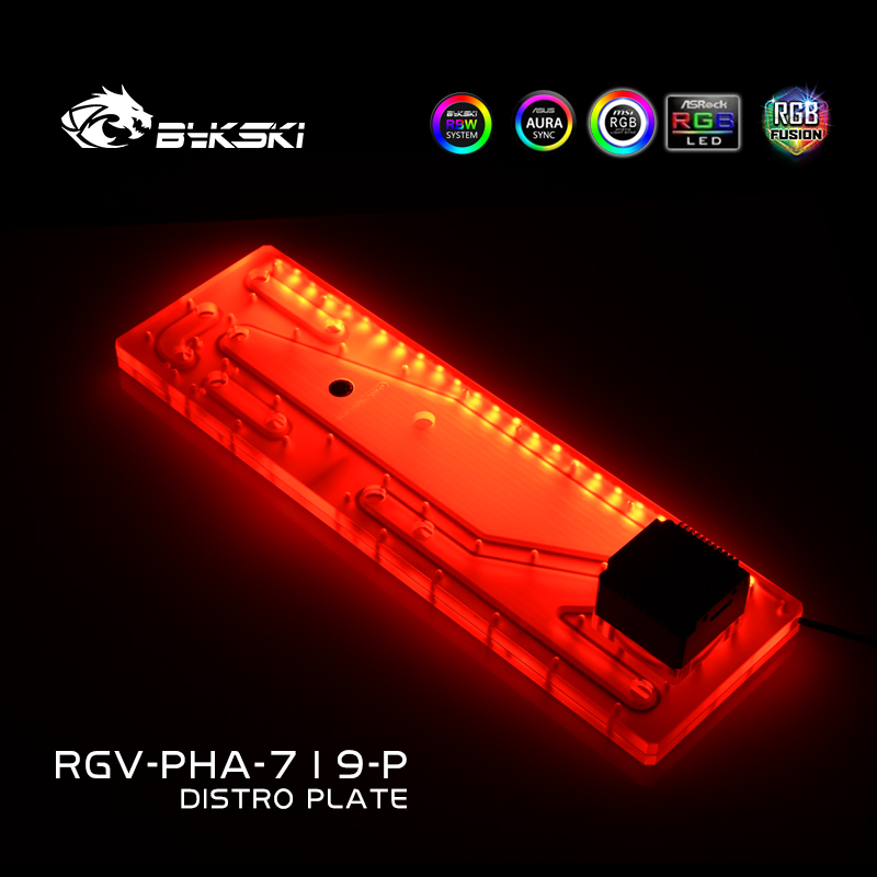 BYKSKI RGV-PHA-719-P Acrylic T - Distro Plate Ddc Pump Combo recension och pris