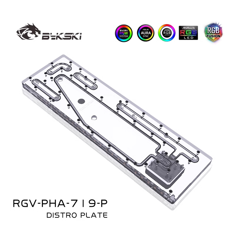 BYKSKI RGV-PHA-719-P Acrylic T - Distro Plate Ddc Pump Combo recension och pris