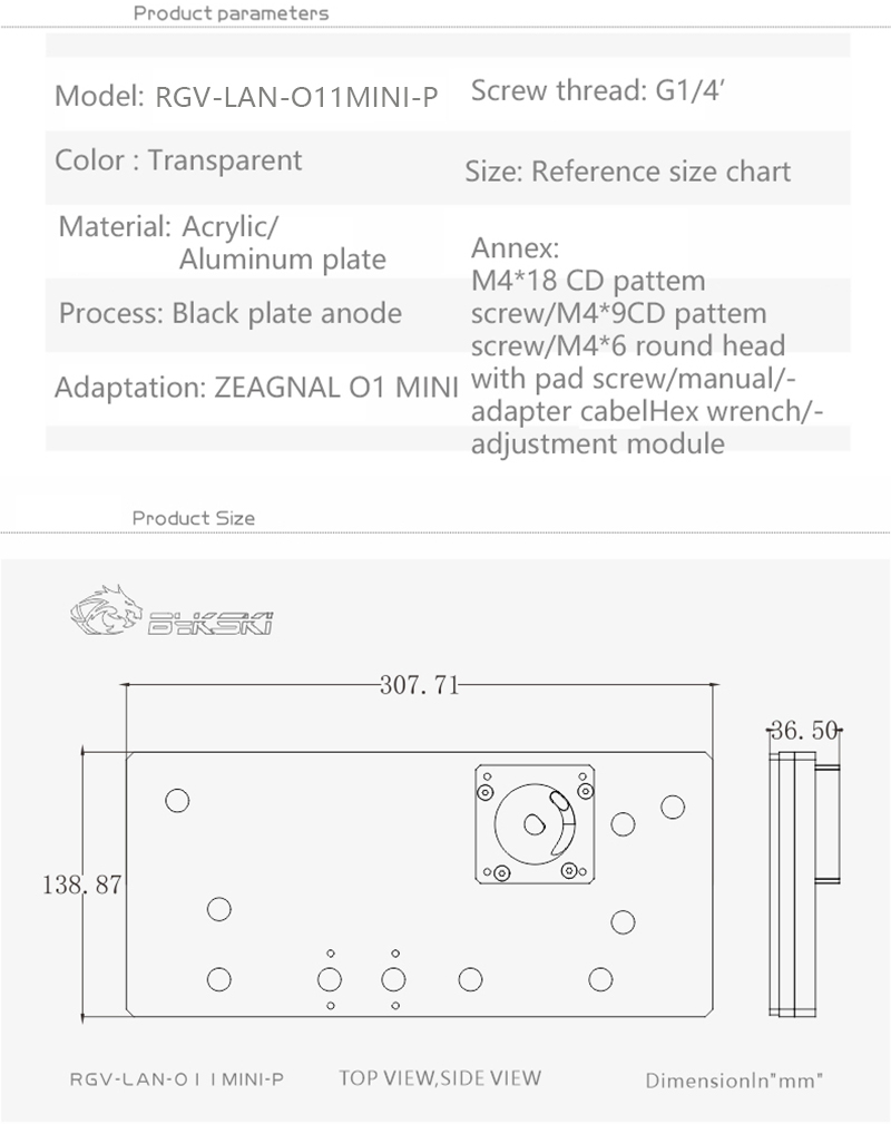 BYKSKI Water Cooling System Wa - Distro Plate Ddc Pump Combo recension och pris
