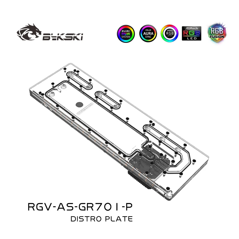 BYKSKI Distro Plate Acrylic Re - Distro Plate Ddc Pump Combo recension och pris