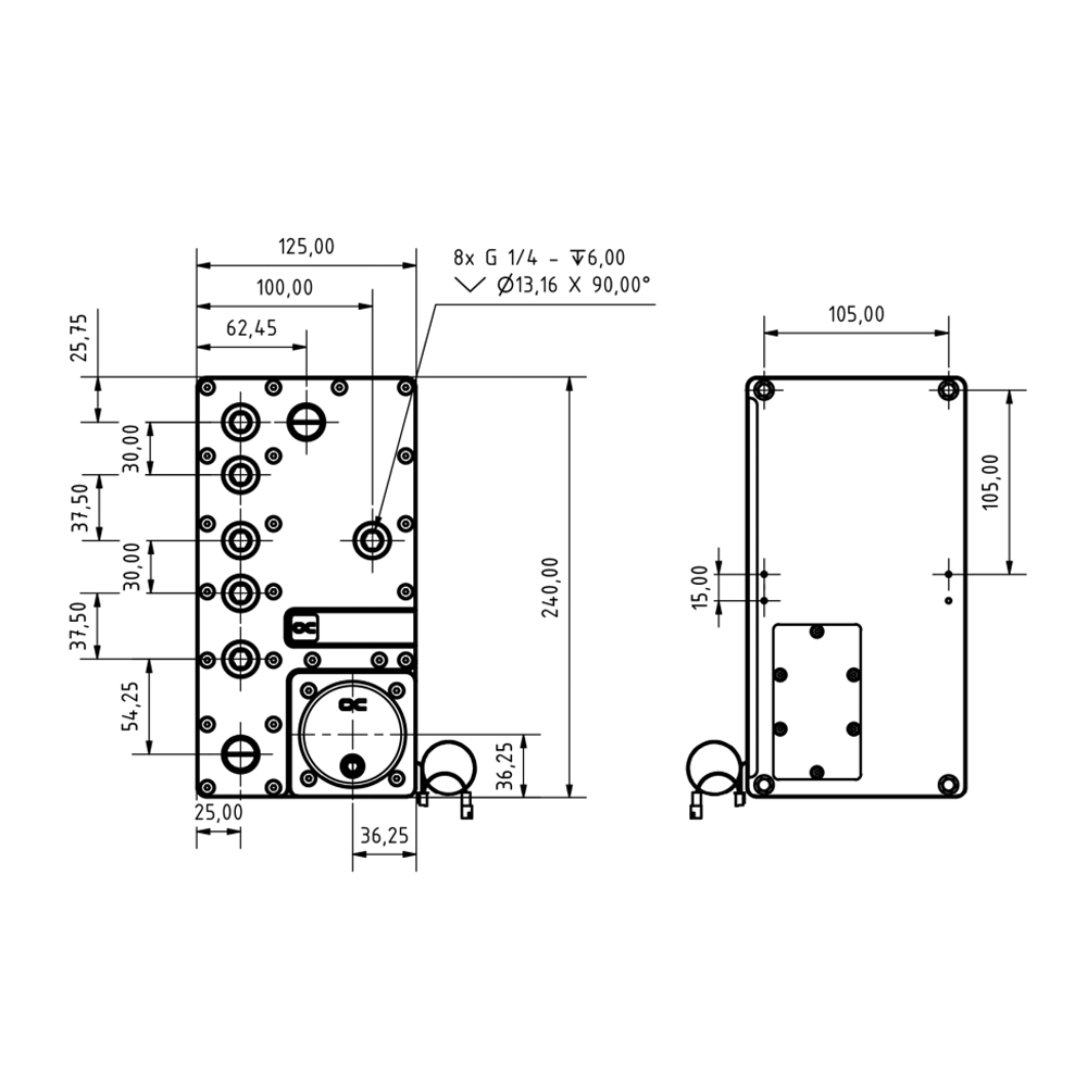 Alphacool Core Distro Plate 24 - Integrated Pump Reservoir Distro Plate recension och pris