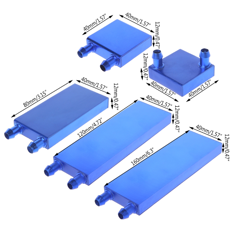 40 80 120 160mm Aluminum Water - Chiller Water Cooling System Pc recension och pris