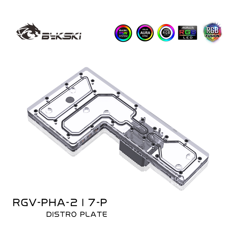 Bykski RGV-PHA-217-P Acrylic D - Distro Plate Ddc Pump Combo recension och pris