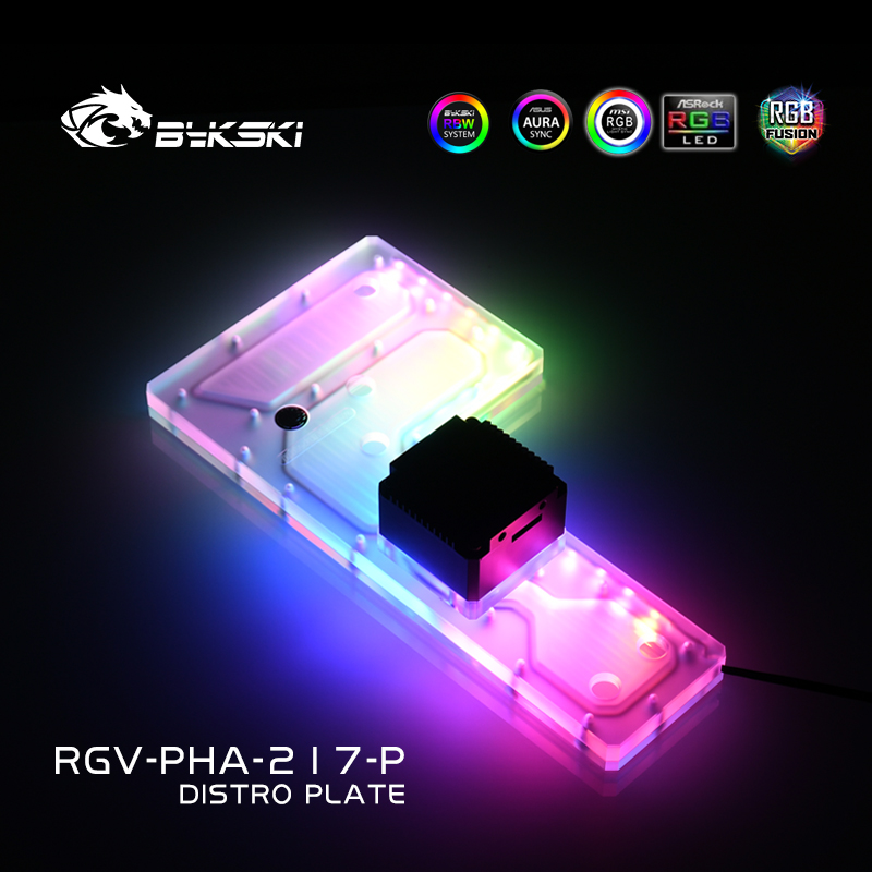 Bykski RGV-PHA-217-P Acrylic D - Distro Plate Ddc Pump Combo recension och pris